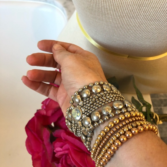 Stunning Layering Silver Bracelet - Picture 2 of 4